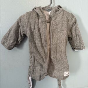 Burt's Bees Heather Gray Baby Robe
